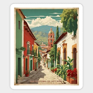 San Cristobal de las Casas Chiapas Mexico Vintage Tourism Travel Magnet